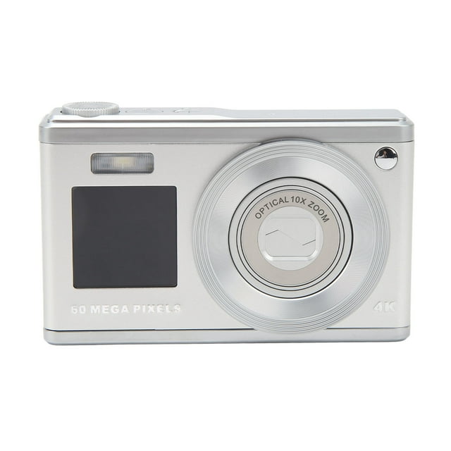Cámarae Digital Para Fotografía, Cámaina de Enfocque AutiTiTo Antivibrato Con Zoom de 60MP 10x, Cámara Retro Pequeña Compacta Con Pantalla HD Trasera frontal dual, Párr.