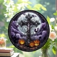 thumbnail image 2 of Cross Halloween Suncatchers for Windows, Stained Glass Window Hangings,Hand-Painted Glass Panel Perfect for Home Decorr, Stained Glass Ornament 2025, Holiday Decoration, Seasonal, 2 of 6