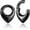Black 6mm, variant on 2PCS Hypoallergenic Cool Ear Weights 316 Stainless Steel Ear Hangers Gauges Plugs Tunnels Ear Expander Stretchers Fashion Piercing Body Jewelry