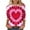 Hot Pink-Shirts, variant on Jsaierl Valentines Day Shirts for Women Plus Size Love Heart Graphic Tees Soft 3/4 Sleeve Blouse Round Neck Dressy Casual T-shirt Tops Womens Spring Fashion