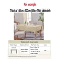 Beige Water-Repellent Jacquard Swirl Pattern Tablecloth For Dining Or ...