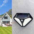 thumbnail image 2 of 2side 102LED PIR Motion Sensor Solar Energy Street lamp 3 lighting modes Yard Path Home Garden Solar Power Induction Wall Light, 2 of 5