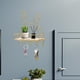 thumbnail image 3 of Estantes flotantes Pared Contemporáneo Decorativo Madera Metal Colgante Tecnología de soldadura Estantes de almacenamiento en la pared para Oro BLESIY Pared de estantes flotantes, 3 of 8