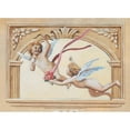 thumbnail image 3 of Unknown 14x11 Black Modern Framed Museum Art Print Titled - Cherub Fresco, 3 of 5