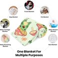 thumbnail image 6 of Cute Frog Mushroom Blanket Soft Fuzzy Flannel Plush Throw Blanket for Couch Sofa Bed Mushroom Decorative Blankets Funny Frog Mushrooms Gifts Blankets Swaddle Baby Kids Blanket All Season 60"x50", 6 of 6
