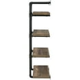 thumbnail image 4 of Pemberly Row Traditional Wood 24" Wall Shelf in Black and Rustic Oak, 4 of 6