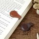 thumbnail image 3 of Set of 2 Magnetic Leather Bookmarks Leather Book Page Holder Retro Reading Accessories Handmade (Dark Brown + Light Brown), 3 of 4