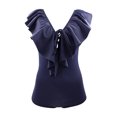 thumbnail image 1 of Traje de baño para dama Gota de Rocio Modelo 184, Traje de baño completo, Azul, 1 of 3