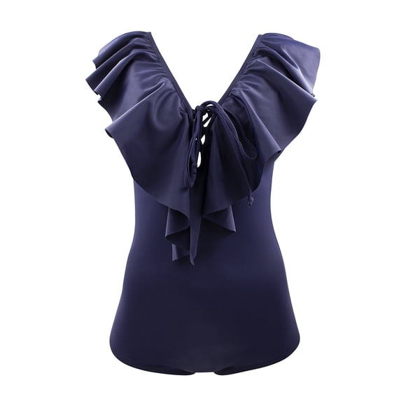 Traje de baño para dama Gota de Rocio Modelo 184, Traje de baño completo, Azul