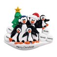 thumbnail image 2 of Personalized Family Christmas Ornaments - Custom Ornaments Family of 5 Christmas Ornament 2024 Customized Penguin Family of 5 Ornaments Penguin Christmas Ornaments Penguin Ornaments for Christmas Tree, 2 of 4