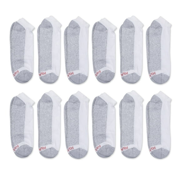 Hanes Men's Low Cut Socks 12 2 Bonus Pack