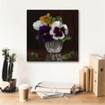 thumbnail image 6 of Epic Graffiti 'Four Pansies' by Christopher Pierce, Canvas Wall Art, 18"x18", 6 of 8