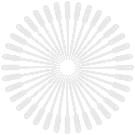 Worgeous Pipette Liquid Transfer Plastic 100Pcs 6.1X0.4X0.4In