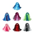 thumbnail image 3 of Qarigey Bufanda de lujo para mujer Envuélvete en elegancia y comodidad Bufanda Hijab para mujer Bufandas para mujer Accesorios de disfraces azul, 3 of 6