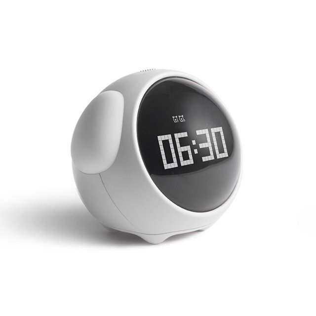despertador electronico reloj despertador digital para niños, reloj de entrenamiento para dormir con expresión facial, pantalla LED, 2 juegos de despertador, función de repetición, dormitorio, Maboto despertador electronico