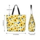 thumbnail image 5 of Disketp Navy Blue Leaf Sunflower Bolsa Tote Estampada para Mujer, Bolso de Hombro y de Mano para Compras y Viajes, 5 of 8
