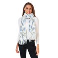 thumbnail image 2 of FORMRS Womens Scarf Winter Soft Long Big Warm Shawls Wrap Tassel Scarves, Forget Me Not, 2 of 9
