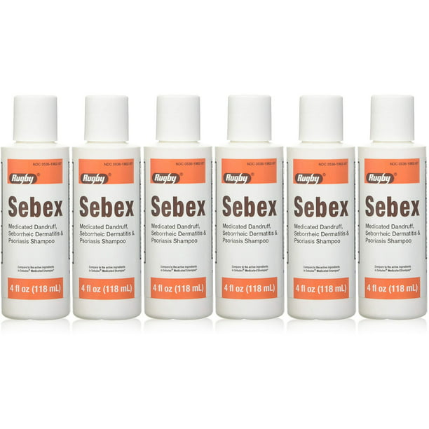 Sebex Medicated Dandruff Shampoo Generic for Sebulex - 4 oz, of 6) - Walmart.com