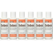 Sebex Medicated Dandruff Shampoo Generic for Sebulex - 4 oz, (Pack of 6)