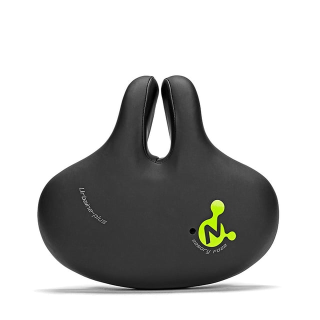 Cojín de asiento de bicicleta, asiento de bicicleta de montaña, cómodo cojín de asiento de bicicleta, sin nariz, sillín grande