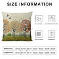 thumbnail image 5 of COMIO  Happy Fall Y'all Golden Autumn Red Maple Leaves Family Home Gift Throw Pillow Cover Cushion Case Material Decorative Lumbar, 5 of 5
