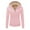 Pink, variant on DAFPZW Women's Sherpa Lined Hooded Sweatshirt Zip Up Winter Warm Hoodies Comfy Hooded Fleece Jacket