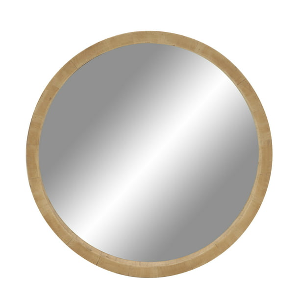Decmode 32 W H Round Wall Mirror, Round Wall Mirrors At Home Depot