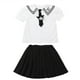 thumbnail image 5 of Kid's Jk Shirt Pleated Skirt Bow Tie Anime Kuromi Sanrios Summer Lolita Girl Naval Style Sweet Princess Dress Fashion Kawaii, 5 of 5
