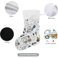 thumbnail image 3 of Coolnut Truck Tractor Christmas Stockings Christmas Presonalized Large Stocking Sock, Set of 1 Xmas Party Winter Decor Candy Bag Family Holiday Gift, 17.7 Inch, 3 of 7