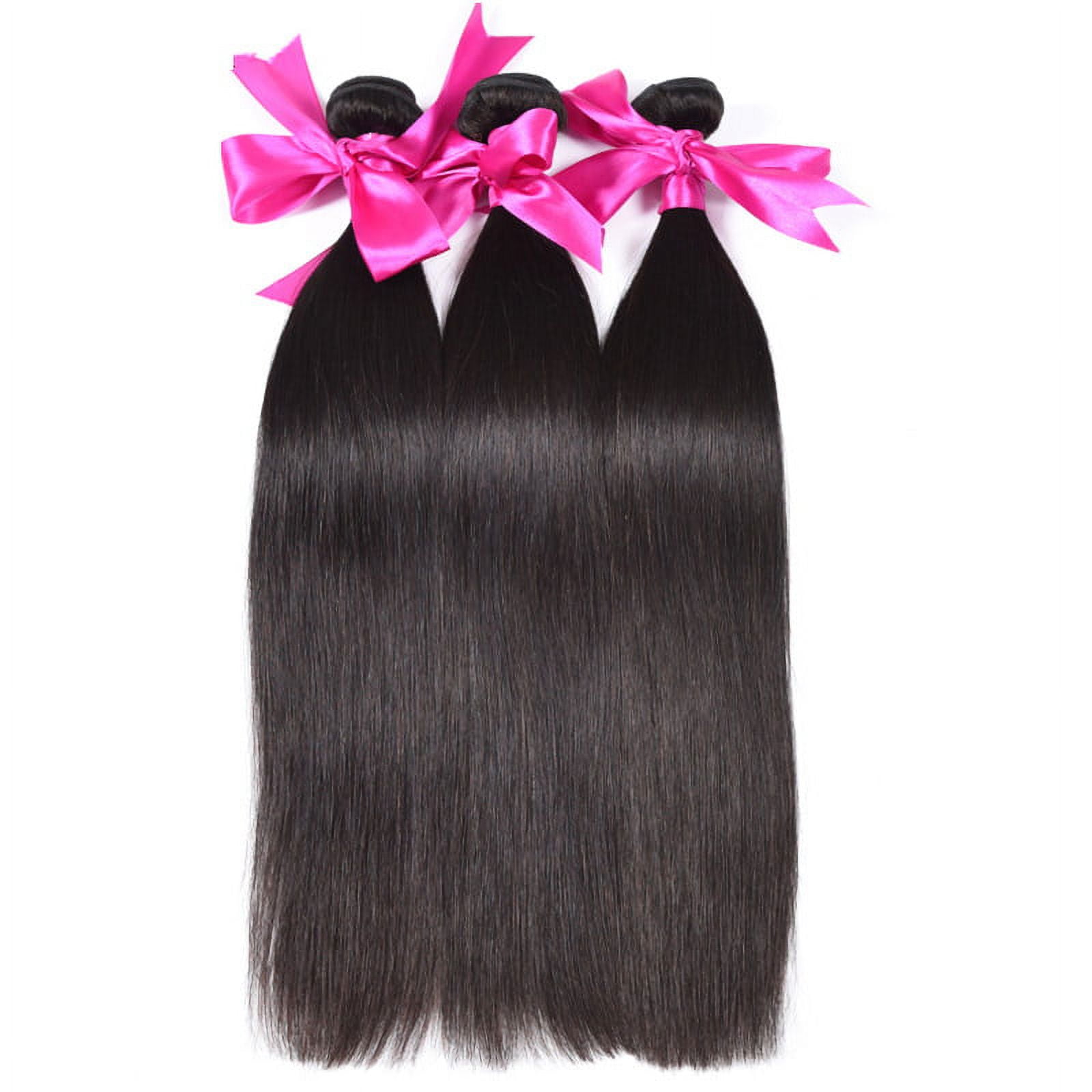 Ustar Affordable 100% Human Hair Straight One Bundle 10"-30"inch Natural BLACK 12"