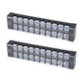 thumbnail image 4 of Screw Terminal Block, Dual Row Terminal Strip 600V 25A High Current PC Housing  for 0.5-2.5mm² Cable 8 Position 2508,10 Position 2510,12 Position 2512, 4 of 7