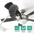 thumbnail image 3 of CLNEZ Microfiber Ceiling Fan Duster with Extension Handle - Reusable & Washable (Gray), 3 of 6