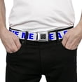 thumbnail image 3 of Buckle-Down Belt, Seatbelt Buckle Belt, OMG Give Me A Break White Royal, Youth 22 to 32 Inches, 3 of 9