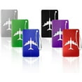 thumbnail image 1 of 6 Pieces Luggage Tags Luggage Tags With Name Tag Address Tag Luggage Tag Made Of Metal, 1 of 6