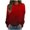 Red, variant on Bovxnpu Women Fleece Lined Long Sleeve Thermal Shirt Fleece Pullover Drop Shoulder Warm Tops