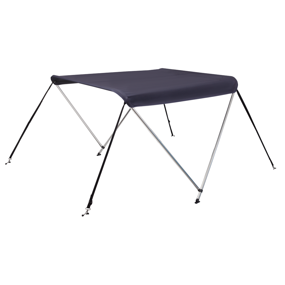 Oceansouth 2 Bow Boat Bimini Top 43"" 51"" Blue Sun Shade Waterproof