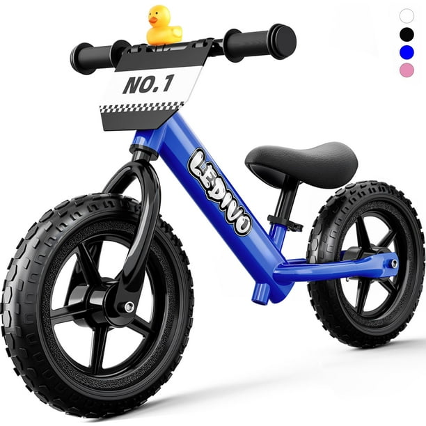 Ledivo toddler balance bike 2 year old no pedal 12 inch bike for kids 24 months to 5 years old customize plate 3 stickers included gift bikes for