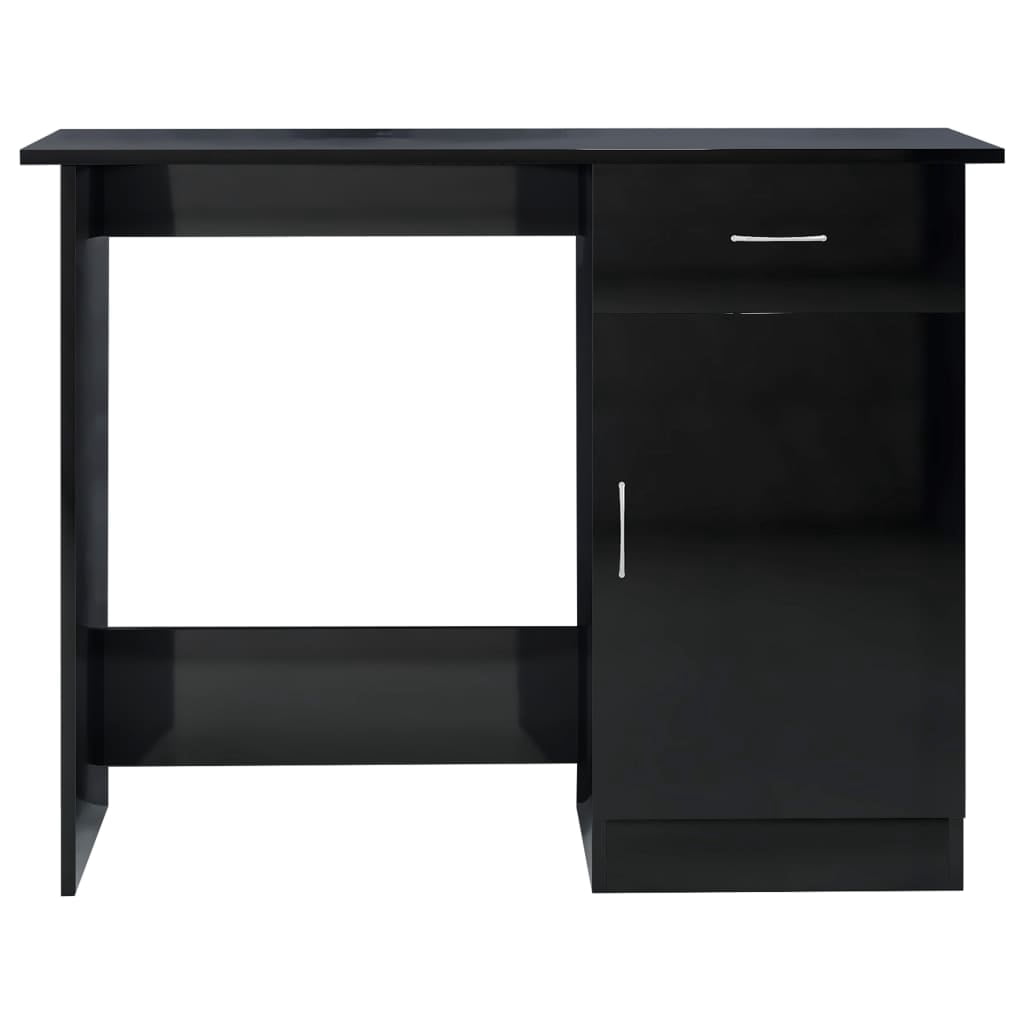 vidaXL Desk Standing Computer Desk Office Desk with Drawer Engineered Wood