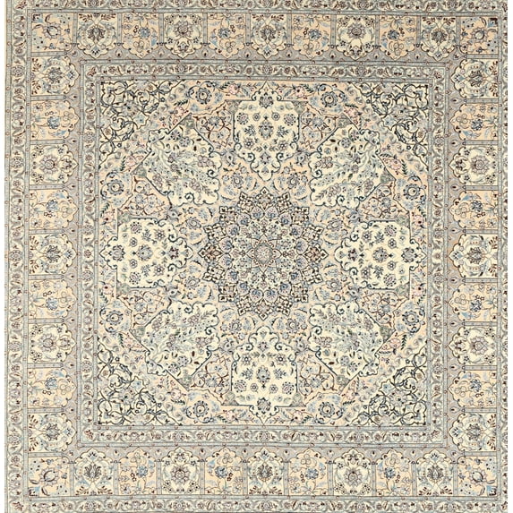 Ahgly Company Indoor Rectangle Traditional Light Gold Area Rugs, 8' x 10'