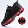 thumbnail image 2 of Zapatillas de senderismo Queday Waterproof para hombre, color negro, talla 10, 2 of 9