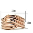 thumbnail image 2 of IP Rose Gold(Ion Plating) Brass Ring with No Stone for Women Style GL209, 2 of 3