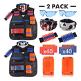 thumbnail image 1 of Chaleco Táctico y Gafas Set Para Nerf 2 Equipos Malubero Malu2256, 1 of 3
