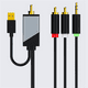 thumbnail image 2 of Cable de Conversión de Audio Digital A Analógico, Cable de Audio Coaxial SPDIF Digital A L/R Analógico y Estéreo de 3,5 mm, 1,5 Metros, 2 of 5