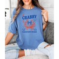 thumbnail image 3 of If Crabby Please Return to the Beach Shirt Funny Coastal Vacation Tee Coquette Bow Crab Graphic Blue Jean XL, 3 of 7