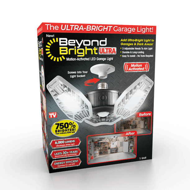 Beyond Bright Ultra, As Seen on TV, Motion Activated LED Garage Light