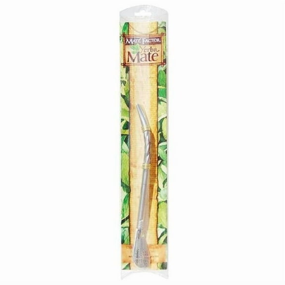 Mate Factor 217749 Stainless Steel Yerba Mate & Gourds Bombilla