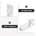 thumbnail image 2 of KAKOWELY support d'Extincteur 10 Pcs support Mural en Forme de L pour Extincteur 2-4 kg Argent, 2 of 5