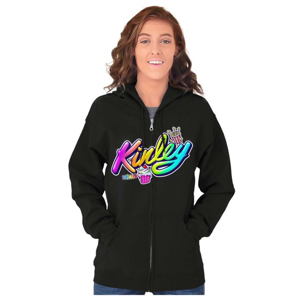 XOMG POP Kinley Sweet and Salty Women Plus Size Zipper Hoodie Brisco Brands 2X