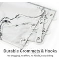 thumbnail image 6 of White Marble Shower Curtain Set Abstract Design for Bathroom Decor Luxury Grey White Modern Waterproof Cloth Ideal for a Sleek and Sophisticated Bath Makeover (72"x72), 6 of 6