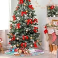 thumbnail image 4 of FMSHPON Funny Easter Colorful Eggs Xmas Christmas Tree Skirt Stand Mat for Holiday Party Decoration Indoor Outdoor 36 inches, 4 of 6